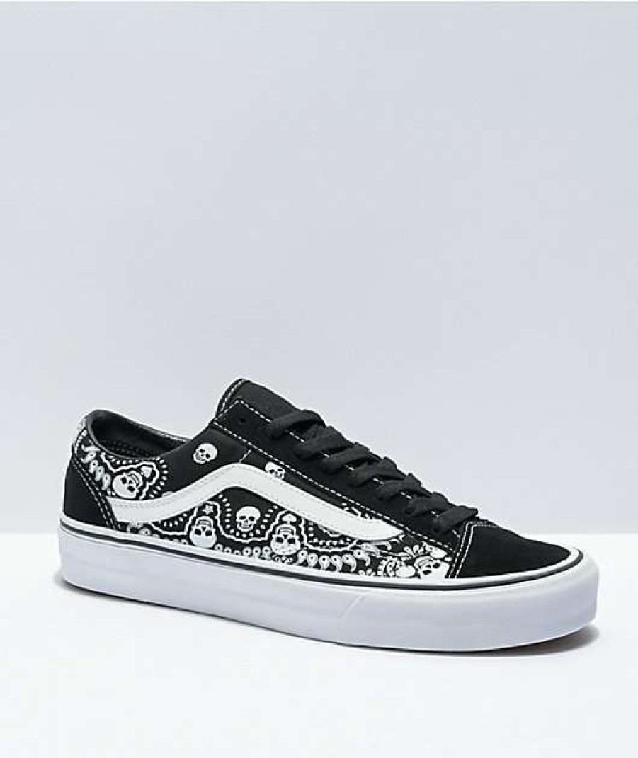 Vans * | Vans Style 36 Bandana Black & White Skate Shoes Promotions