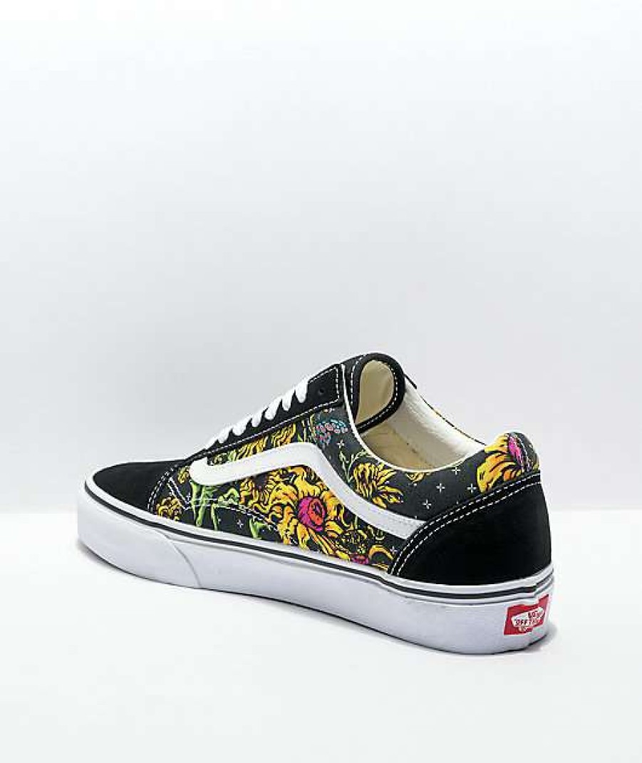 Vans * | Vans Old Skool Beauty Skull Black & White Skate Shoes Promotions