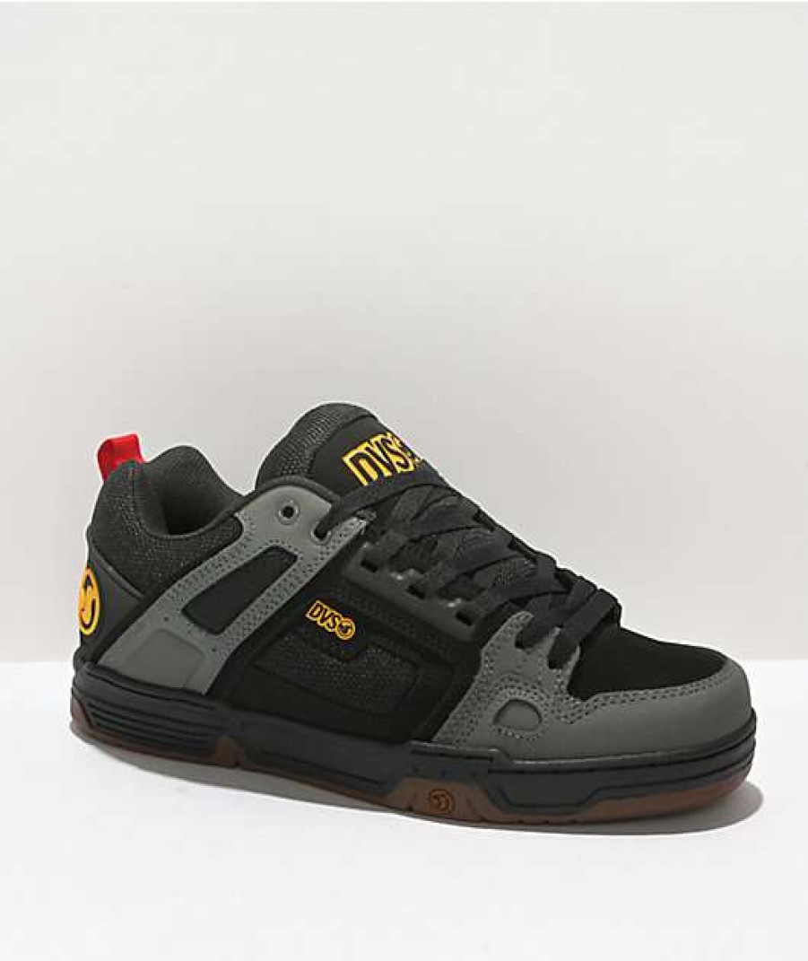 Skate Shoes * | Dvs Comanche Black, Charcoal, & Gum Skate Shoes Outlet