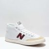 Skate Shoes * | New Balance Numeric 213 White & Burgundy Skate Shoes Outlet