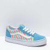 Vans * | Vans Old Skool Wavy Rainbow Blue Skate Shoes Promotions