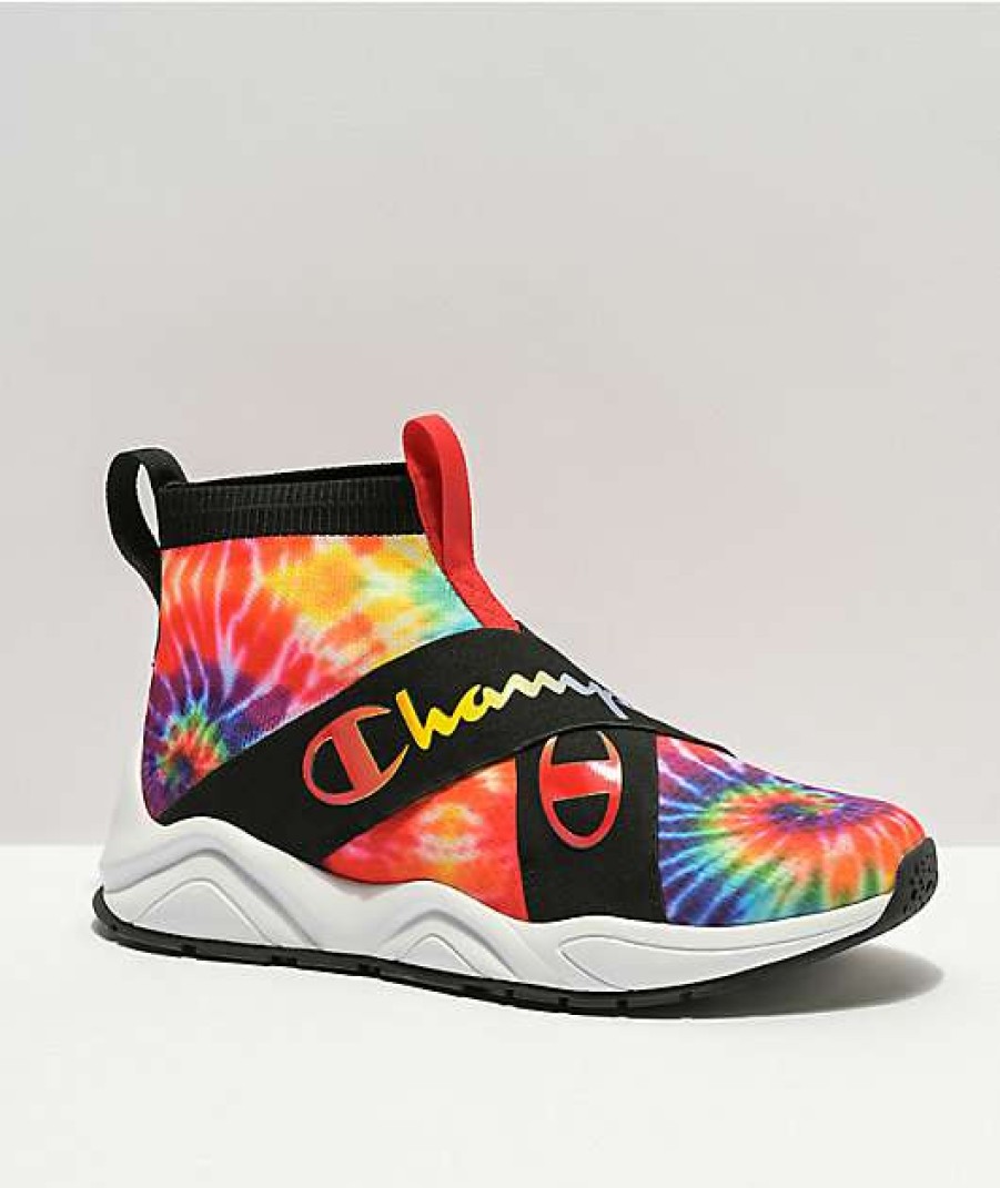 Sneakers * | Champion Rally Crossover Rainbow Tie Dye Shoes Outlet