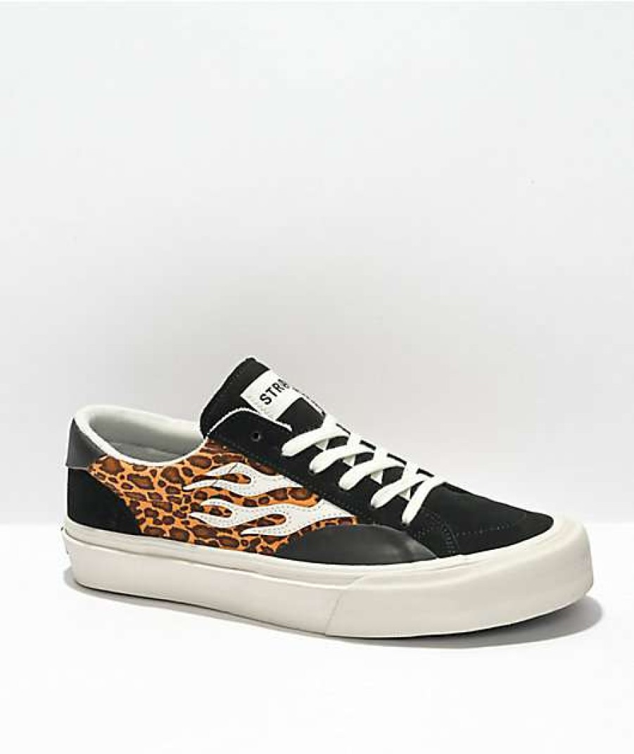 Sneakers * | Straye Logan Cheetah, White, & Black Skate Shoes Outlet