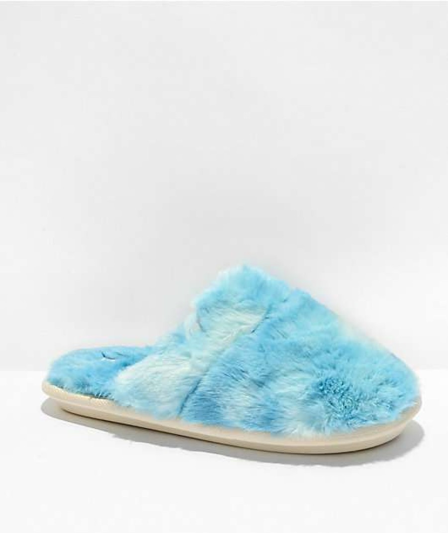 Shoes * | Cobian Minou Blue Mule Slippers Outlet