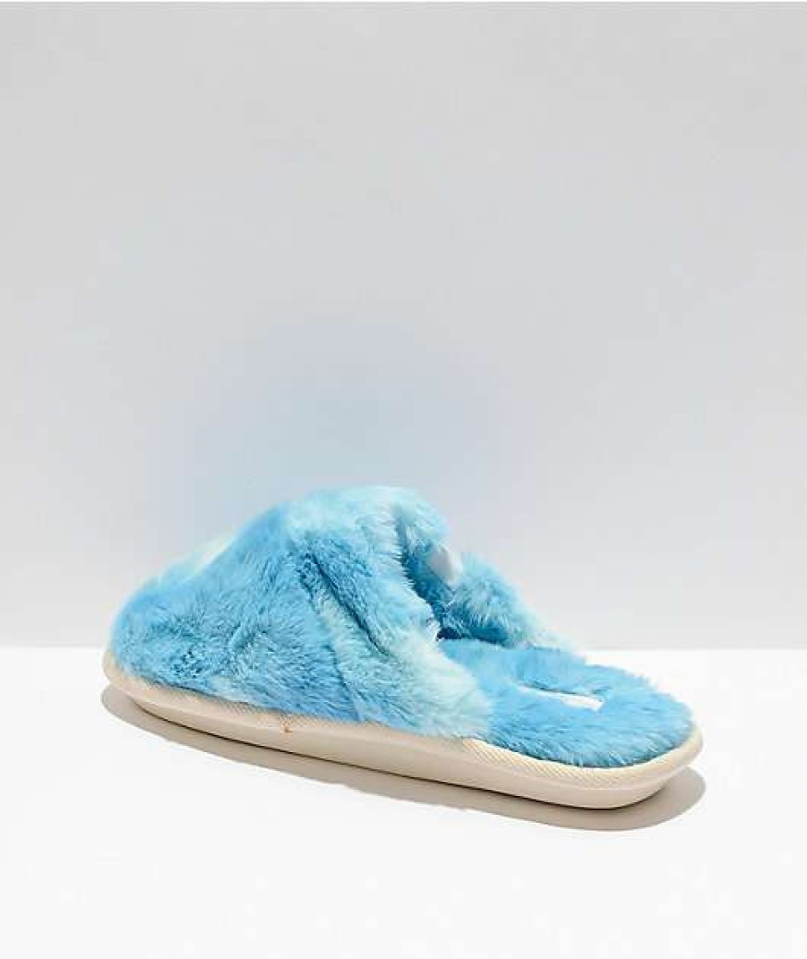 Shoes * | Cobian Minou Blue Mule Slippers Outlet