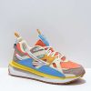 Sneakers * | Fila Sandenal Dusty Orange, Blue & Gold Shoes Outlet