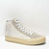 Sneakers * | Straye Hiland White, Grey, & Cream High Top Skate Shoes Outlet