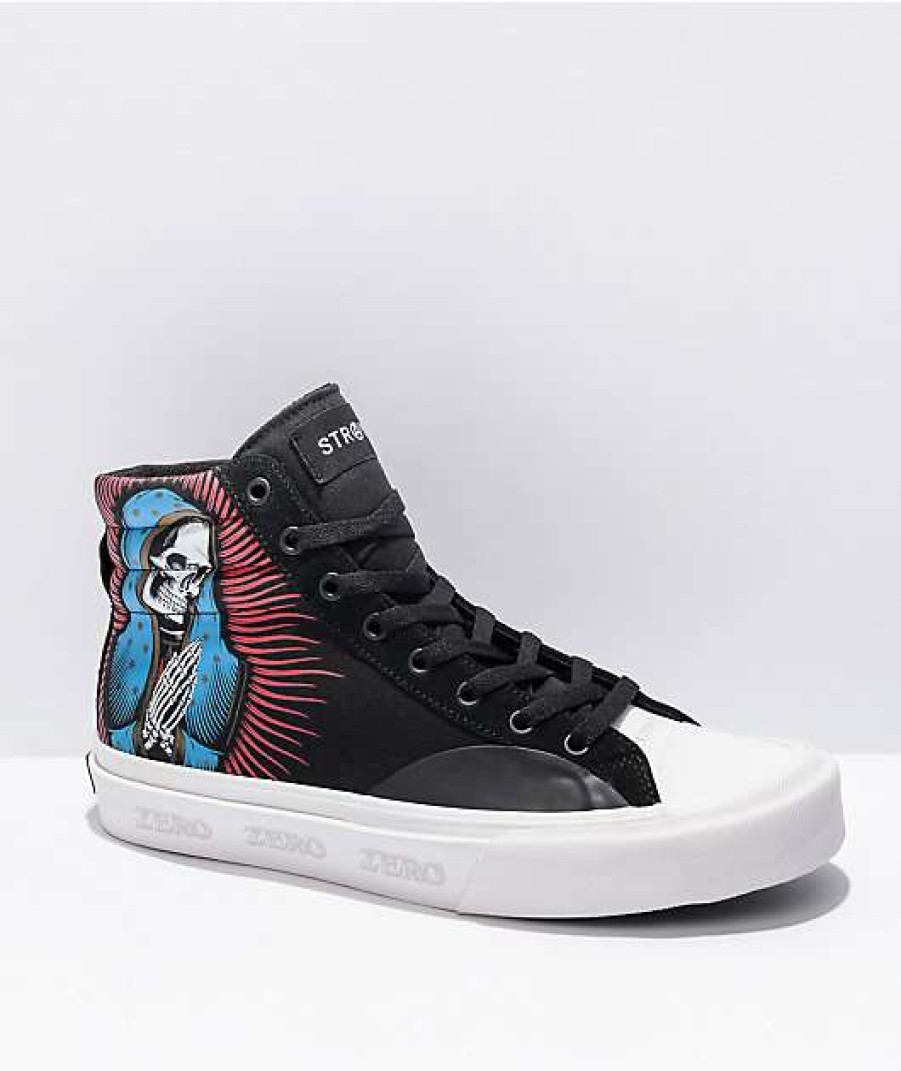 Skate Shoes * | Straye X Zero Venice Our Lady Black High-Top Skate Shoes Outlet