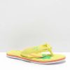 Sandals * | Reef Palm Pool Float Yellow Sandals Outlet