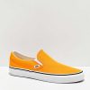 Vans * | Vans Slip-On Neon Blaze Orange & White Skate Shoes Promotions