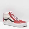 Vans * | Vans Skate Sk8-Hi Sport Leather Chili & White Skate Shoes Promotions