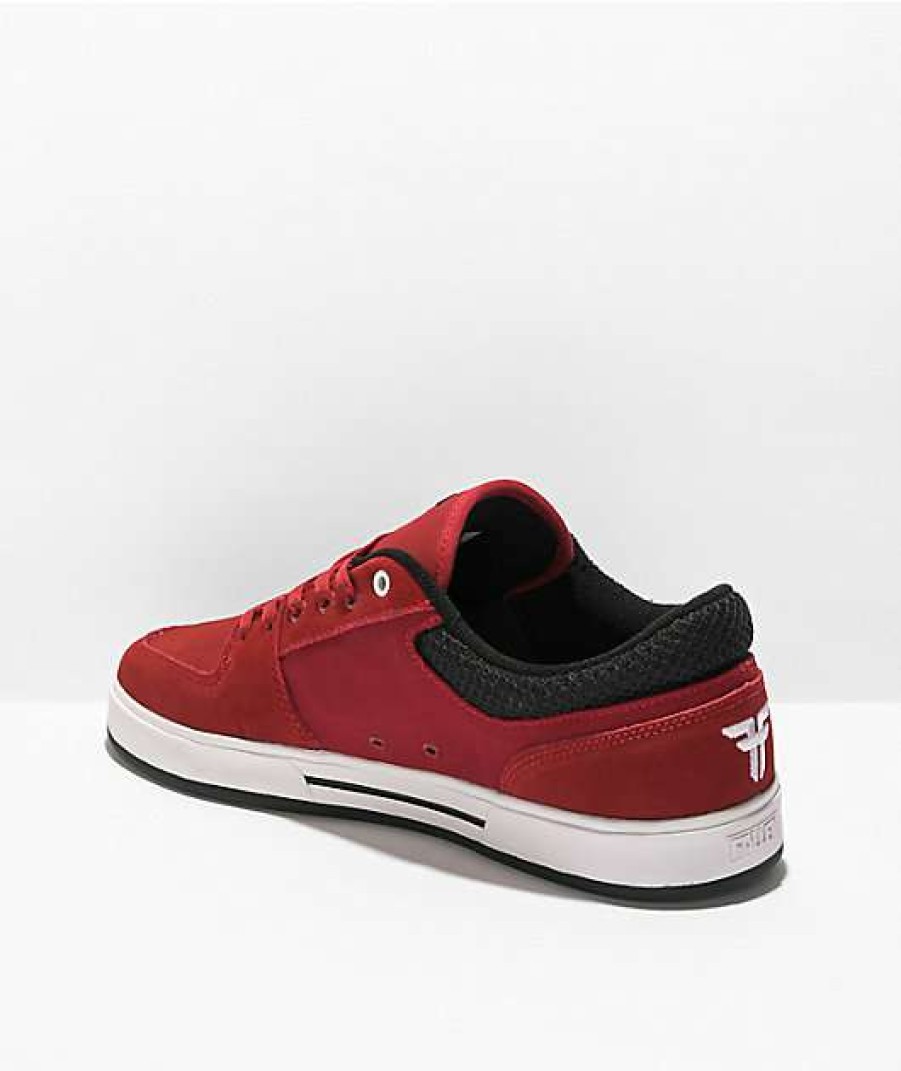 Sneakers * | Fallen Patriot Oxblood, White, & Black Skate Shoes Outlet