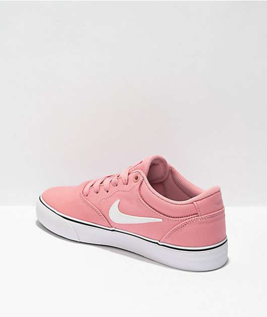 Nike * | Nike Sb Chron 2 Pink Canvas Skate Shoes Promotions