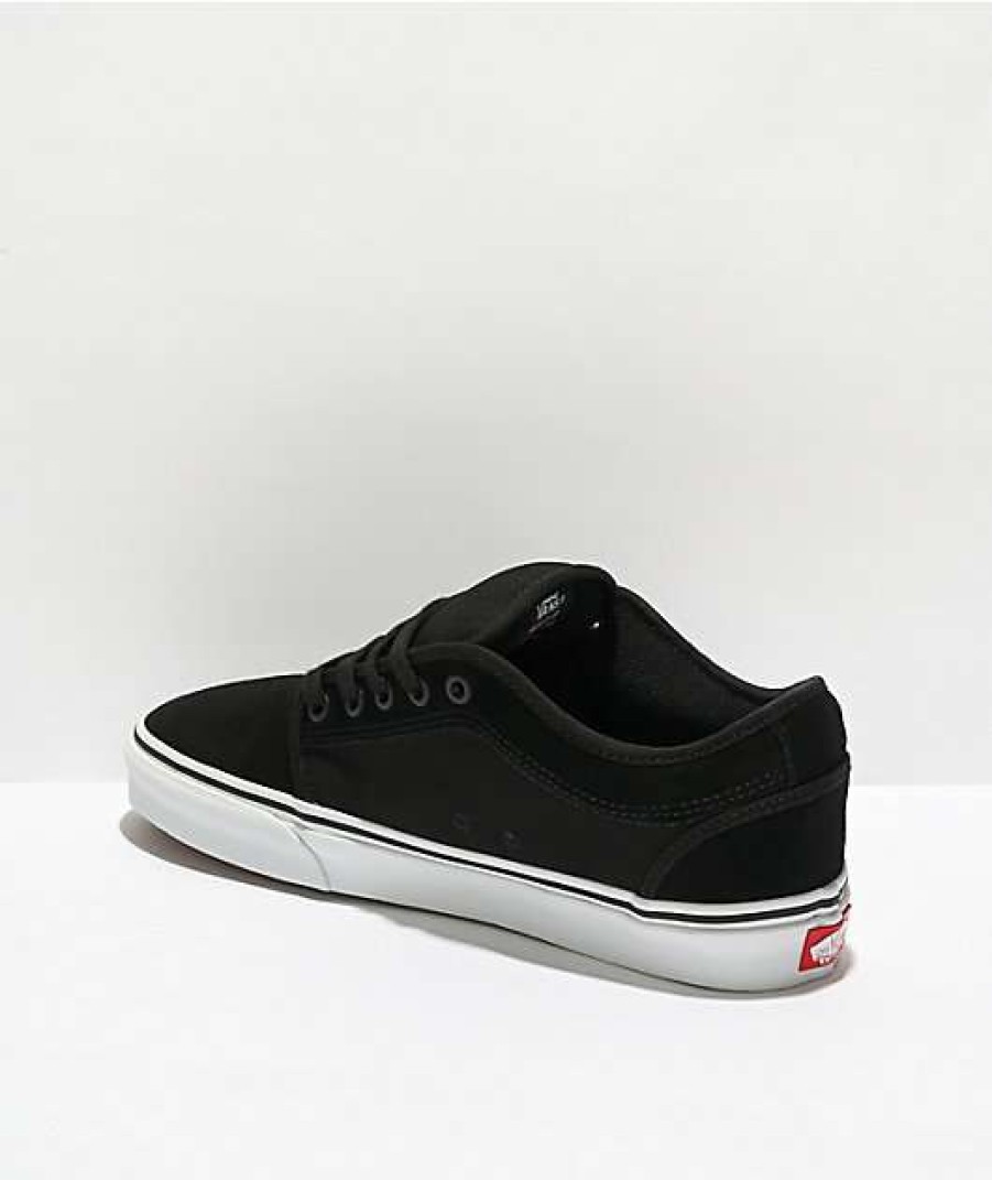 Vans * | Vans Chukka Low Black & White Suede Skate Shoes Promotions