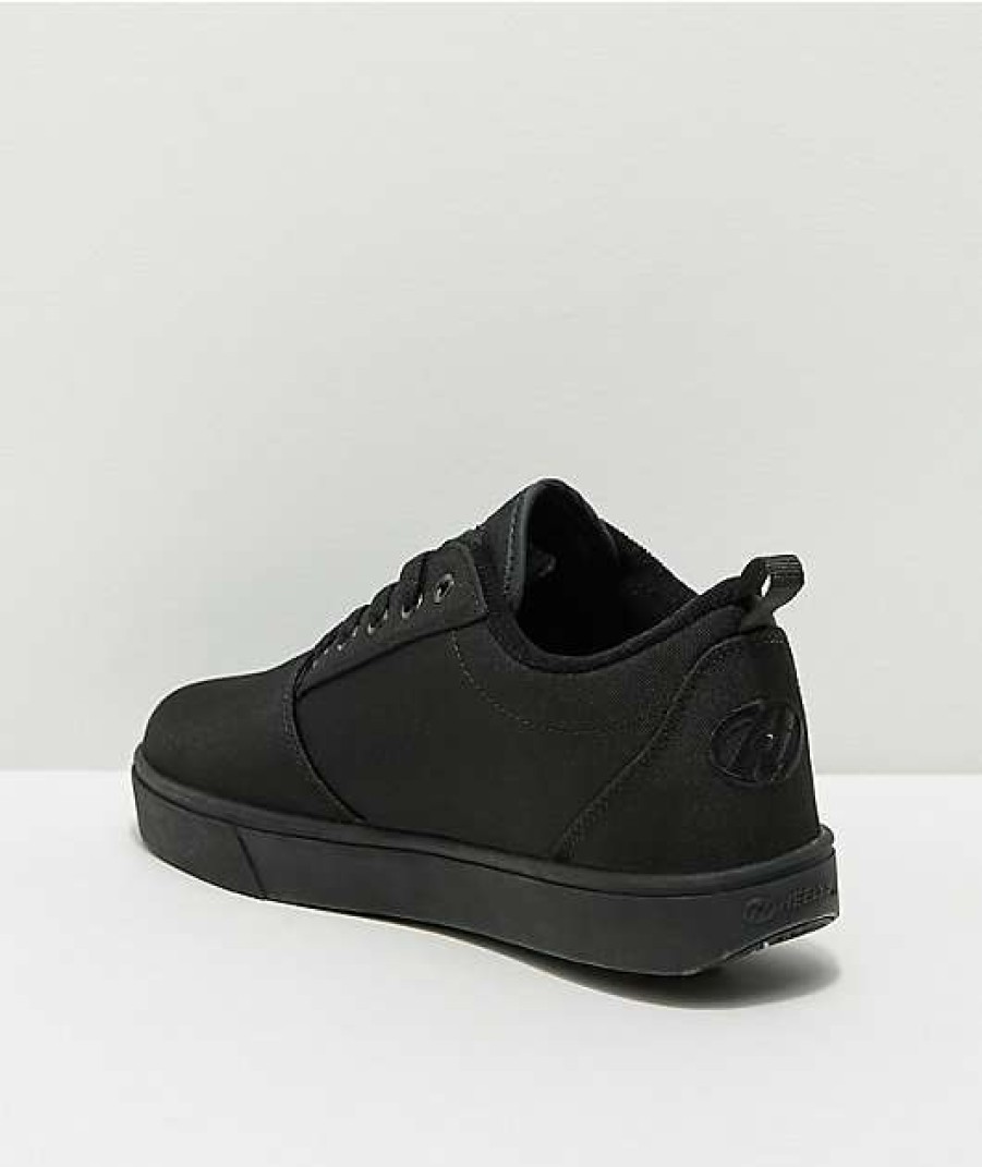 Skate Shoes * | Heelys Pro 20 Black Canvas Shoes Outlet