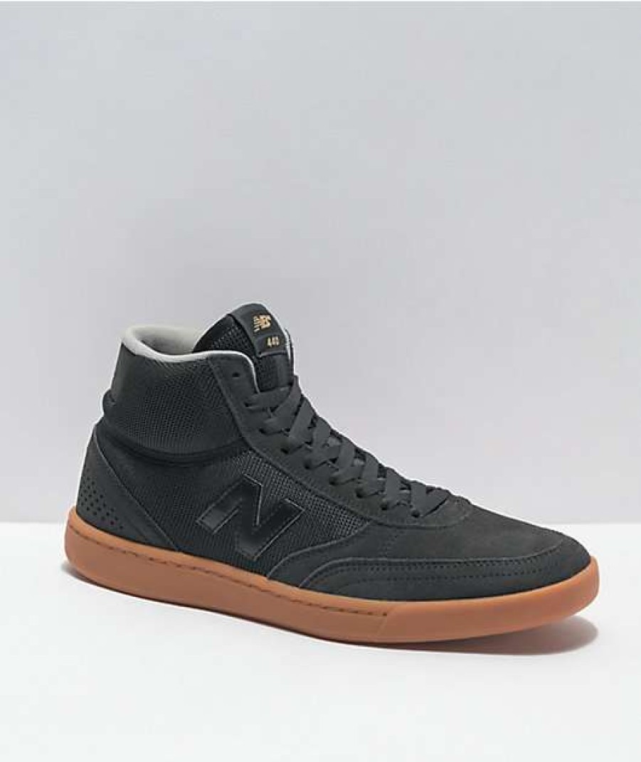 Skate Shoes * | New Balance Numeric 440H Black & Gum Skate Shoes Outlet