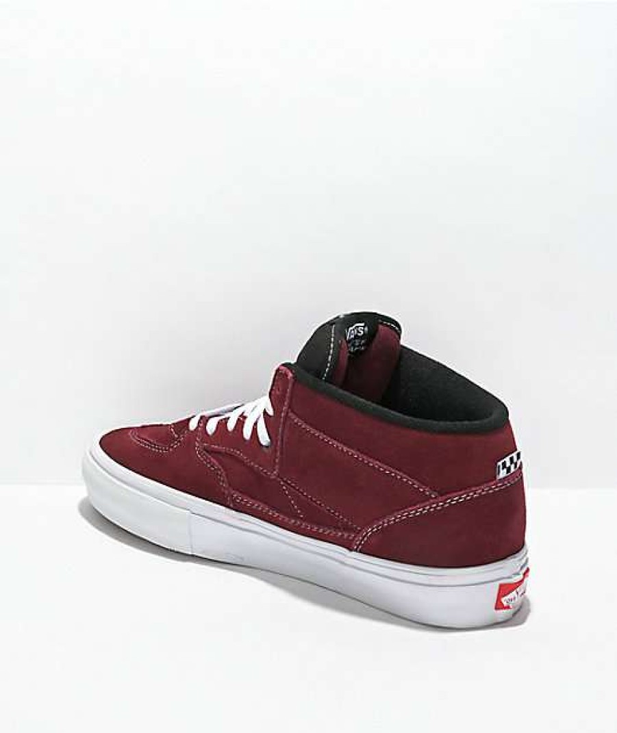 Vans * | Vans Skate Half Cab Port Royale Maroon Skate Shoes Promotions