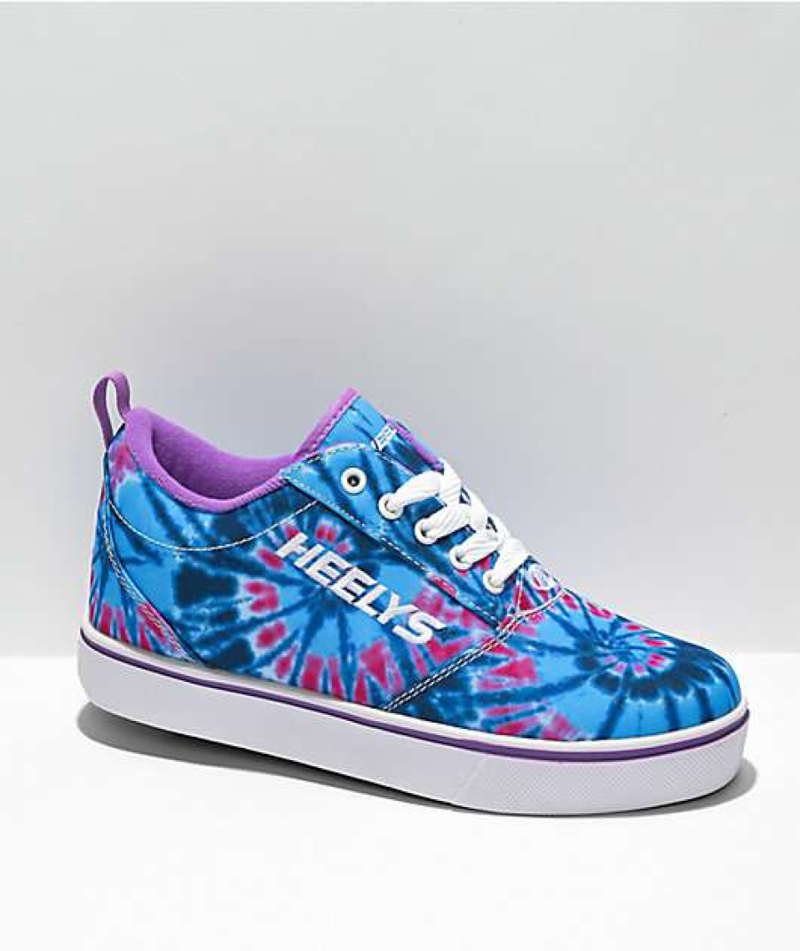 Skate Shoes * | Heelys Pro 20 Blue & Purple Tie Dye Shoes Outlet