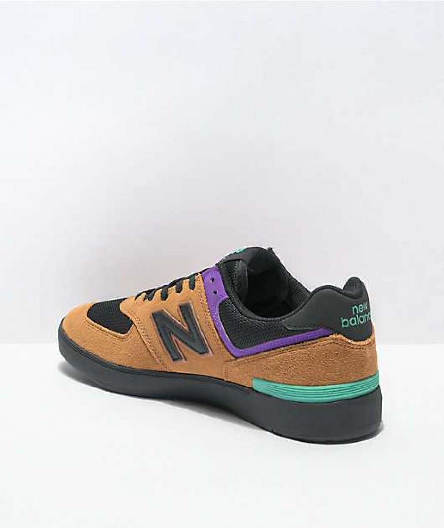 Skate Shoes * | New Balance Lifestyle 574 Trail Brown & Purple Shoes Outlet