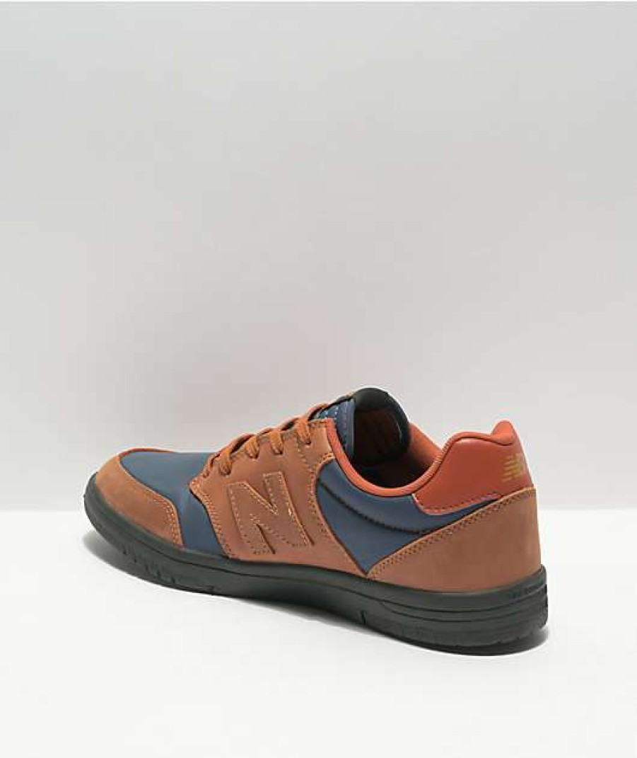 Skate Shoes * | New Balance Numeric 425 Brown & Navy Skate Shoes Outlet