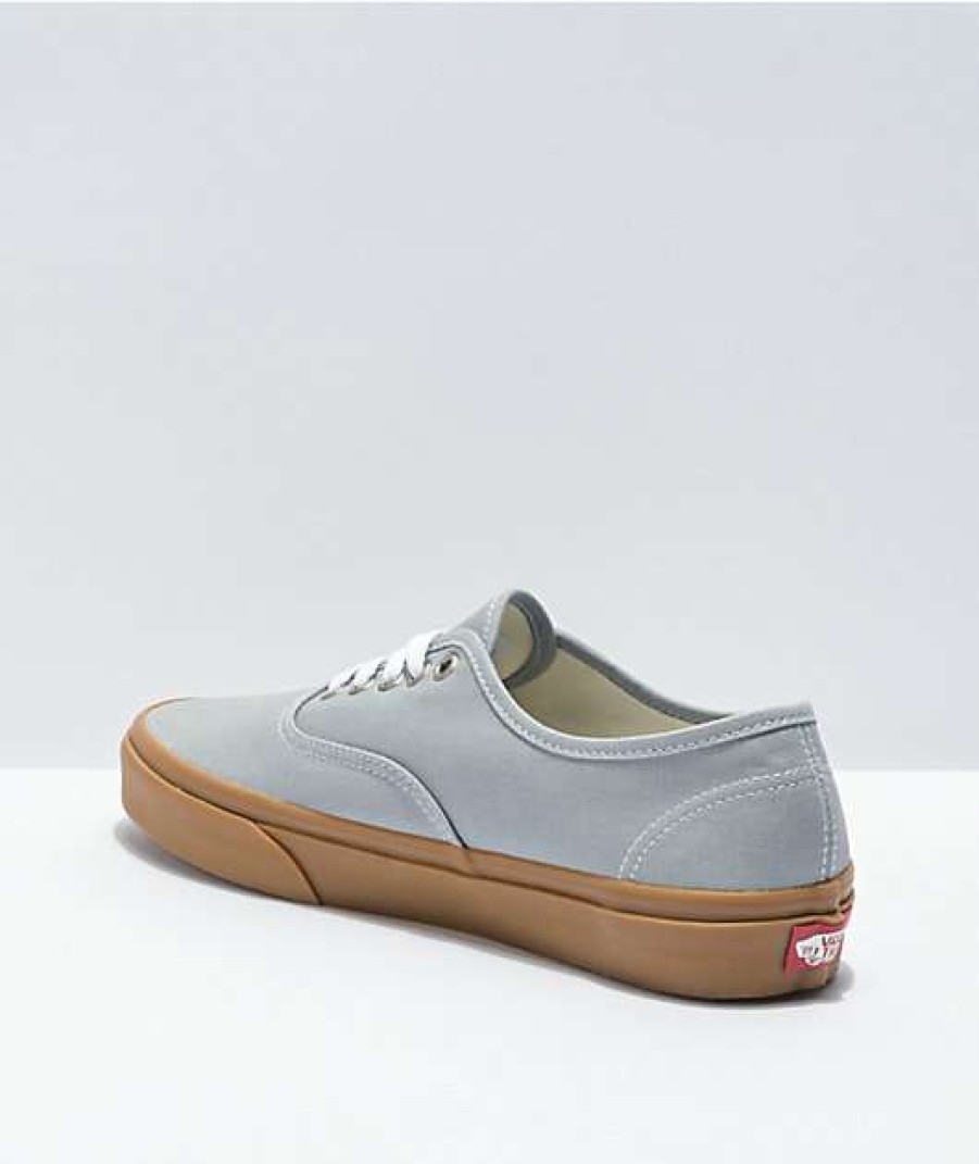 Vans * | Vans Authentic High Rise Grey, White, & Gum Skate Shoes Promotions