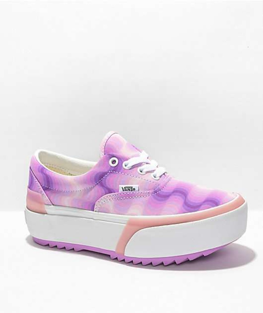 Vans * | Vans Era Stacked Pink Gradient Platform Shoes Promotions