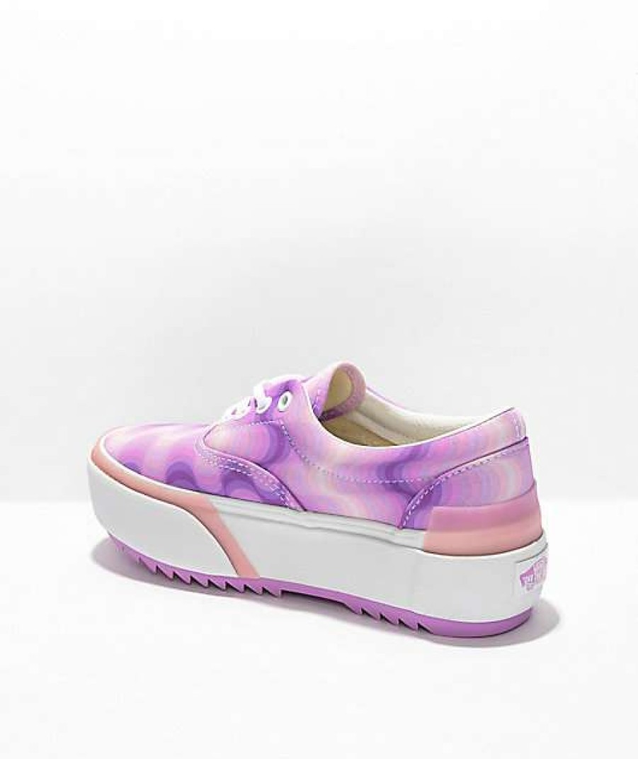 Vans * | Vans Era Stacked Pink Gradient Platform Shoes Promotions