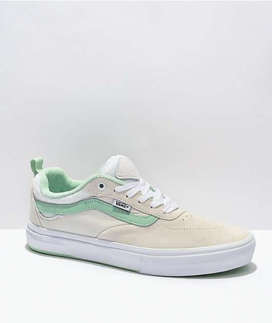 Vans * | Vans Skate Kyle Walker Sport Vintage White & Mint Skate Shoes Promotions