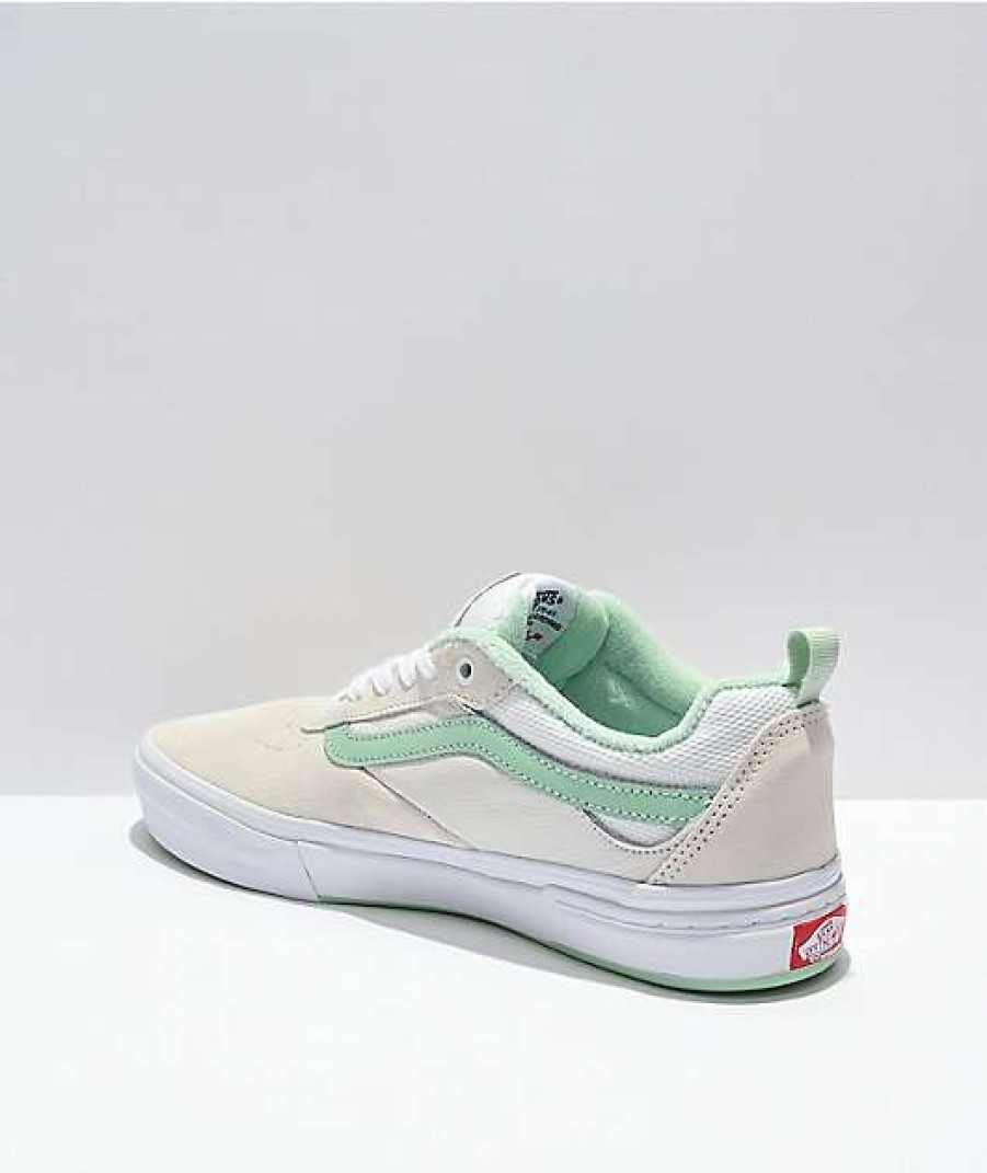 Vans * | Vans Skate Kyle Walker Sport Vintage White & Mint Skate Shoes Promotions