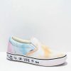 Vans * | Vans Comfycush Slip-On Pastel Tie Dye Shoes Promotions