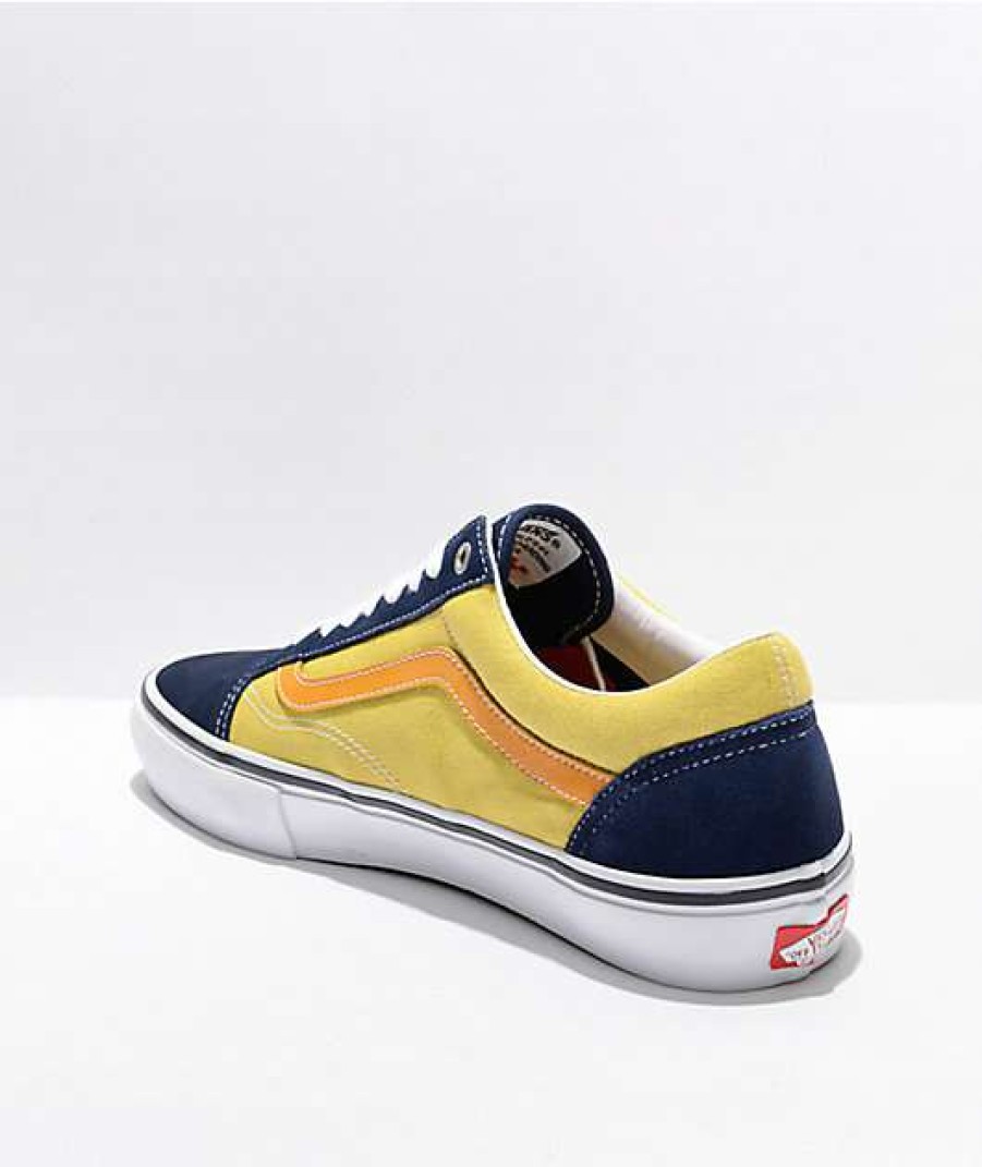 Vans * | Vans Skate Old Skool Navy & Gold Skate Shoes Promotions