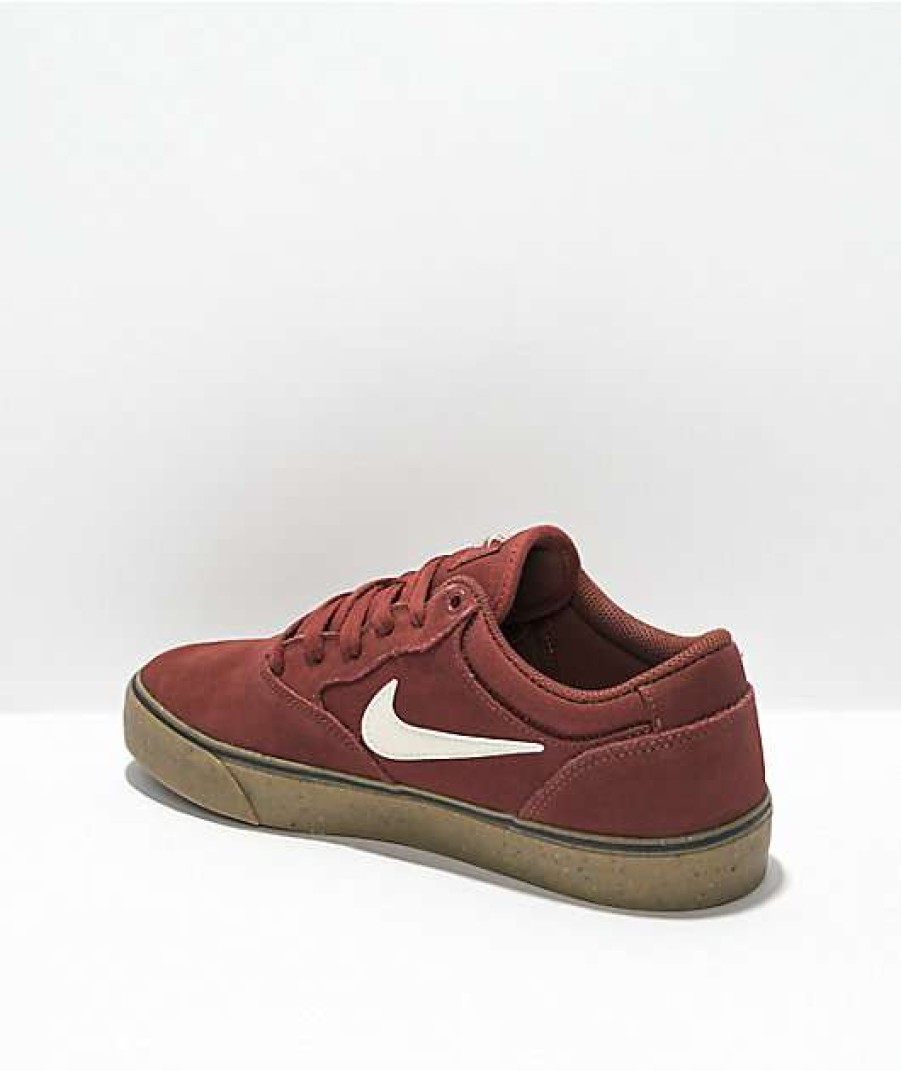 Nike * | Nike Sb Chron 2 Red, White & Gum Skate Shoes Promotions