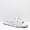 Shoes * | Champion Cozy Tozy White & Rainbow Slippers Outlet