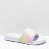 Nike * | Nike Victori One Violet & White Slide Sandals Promotions