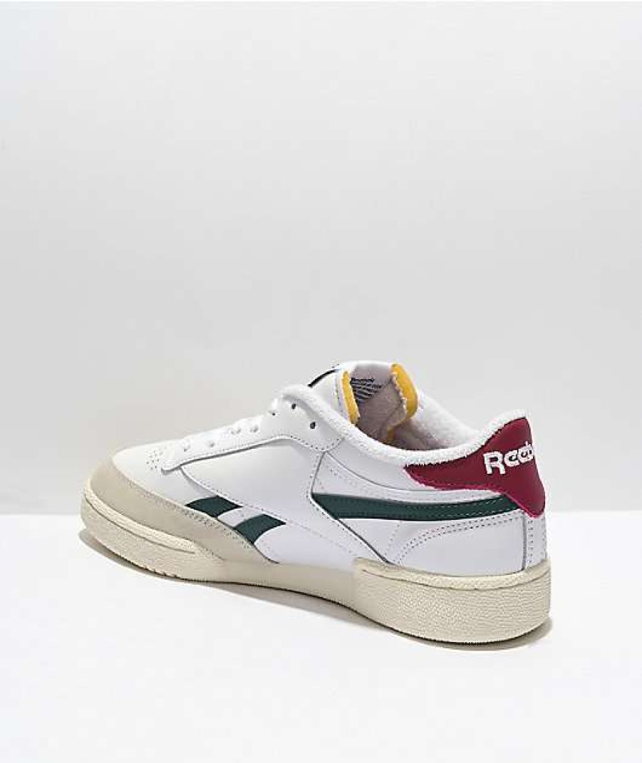 Shoes * | Reebok Club C Revenge Twisted Varsity White & Green Shoes Outlet