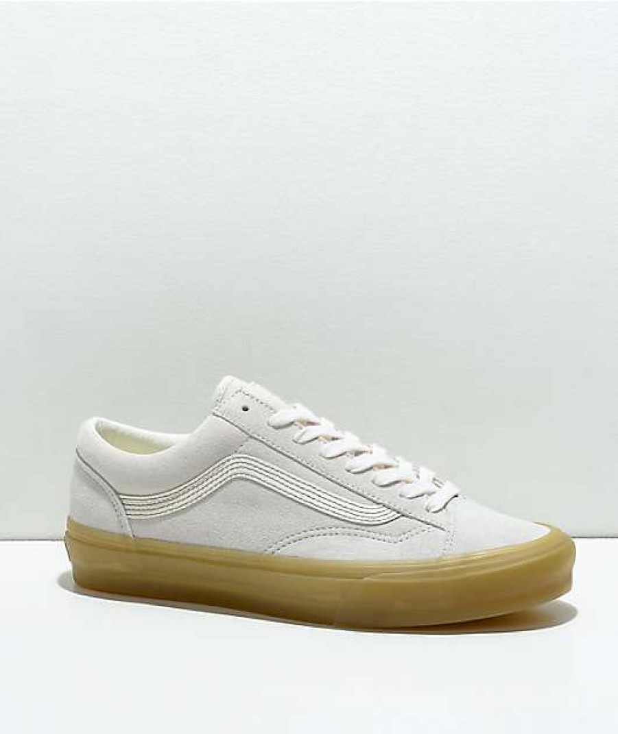 Vans * | Vans Old Skool Dawn Blue, Marshmallow, & Double Light Gum Skate Shoes Promotions