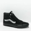 Vans * | Vans Skate Sk8-Hi Doodle Black & White Skate Shoes Promotions