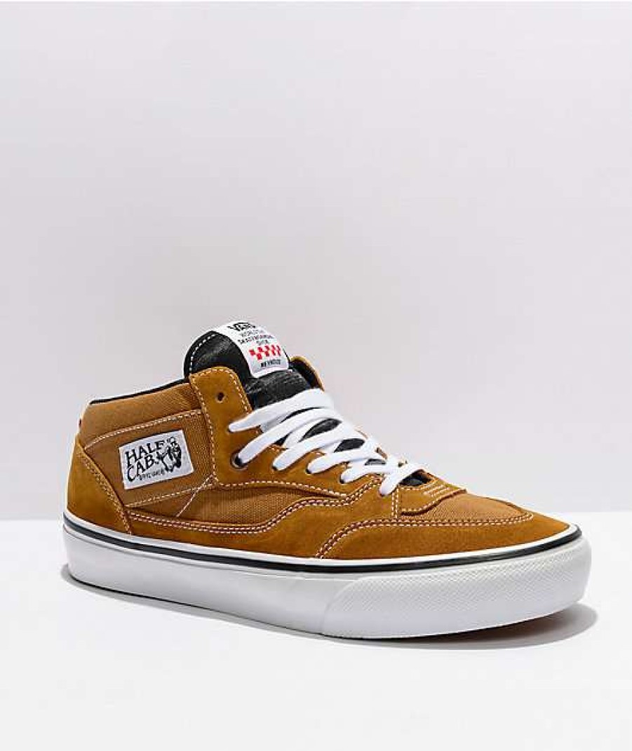 Vans * | Vans Skate Half Cab Reynolds Golden Brown Skate Shoes Promotions