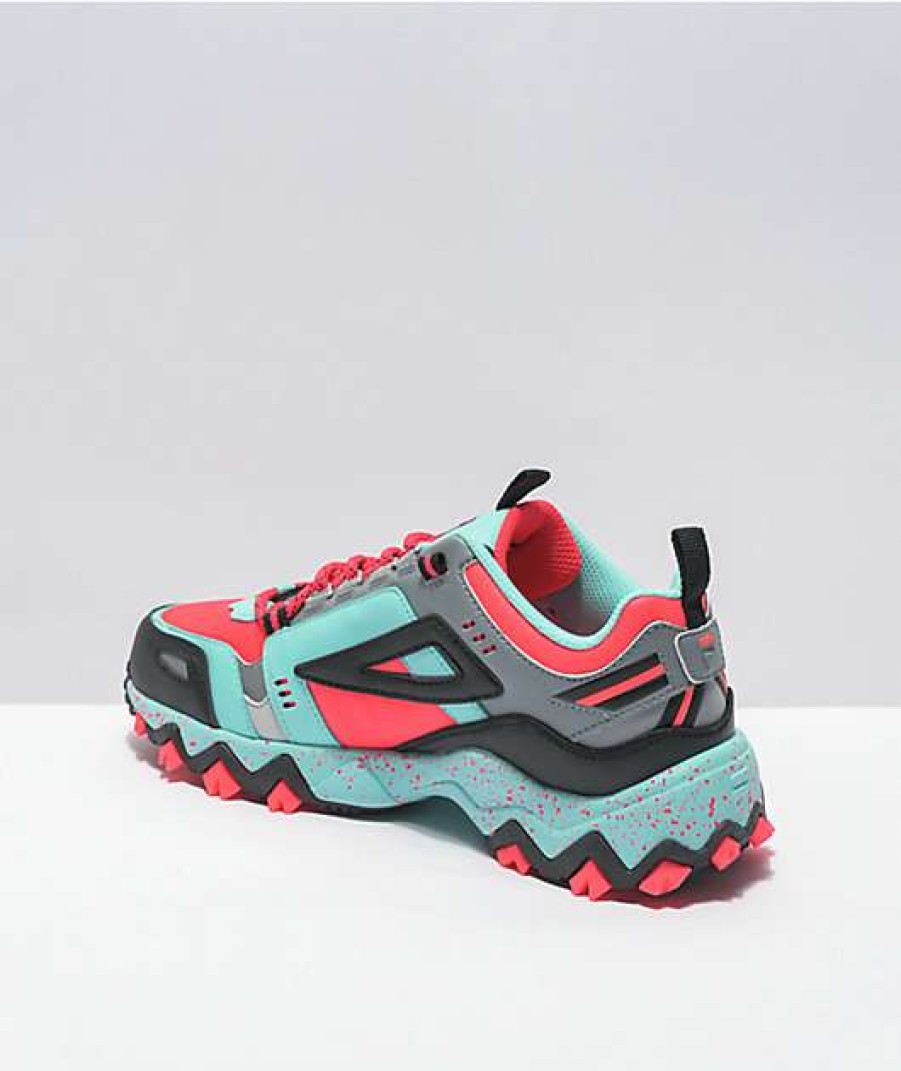 Sneakers * | Fila Oakmont Trail Pink, Blue & Black Shoes Outlet