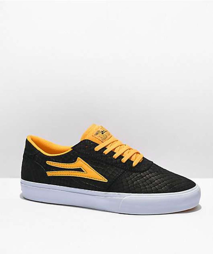 Skate Shoes * | Lakai X Doomsayers Manchester Black & Gold Skate Shoes Outlet