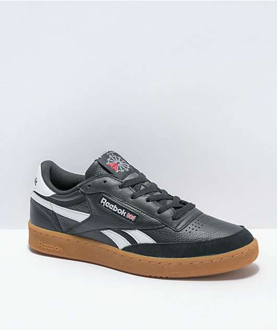 Shoes * | Reebok Club C Black & Gum Shoes Outlet