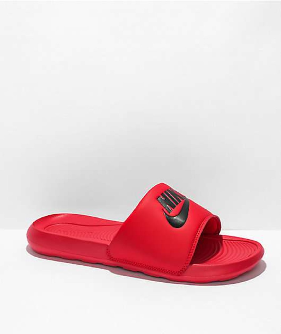 Nike * | Nike Victori One University Red Slide Sandals Promotions