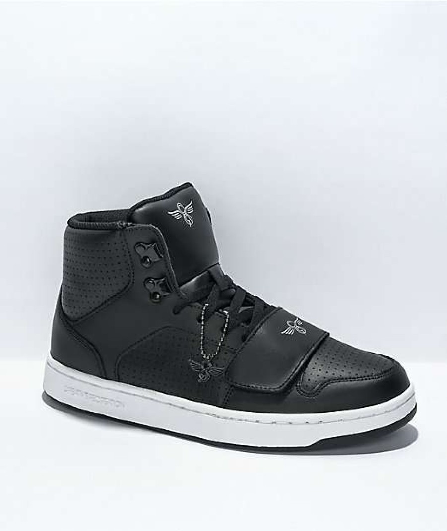 Sneakers * | Creative Recreation Cesario Hi Xxi Black & White High Top Shoes Outlet