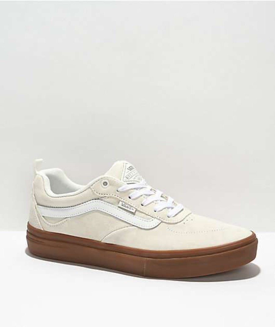 Vans * | Vans Skate Kyle Walker Blanc & Gum Skate Shoes Promotions