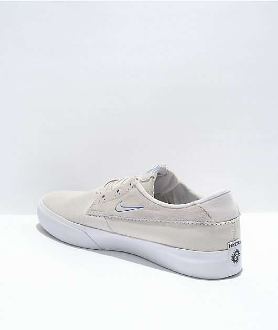 Nike * | Nike Sb Shane Summit White & Grey Skate Shoes Promotions