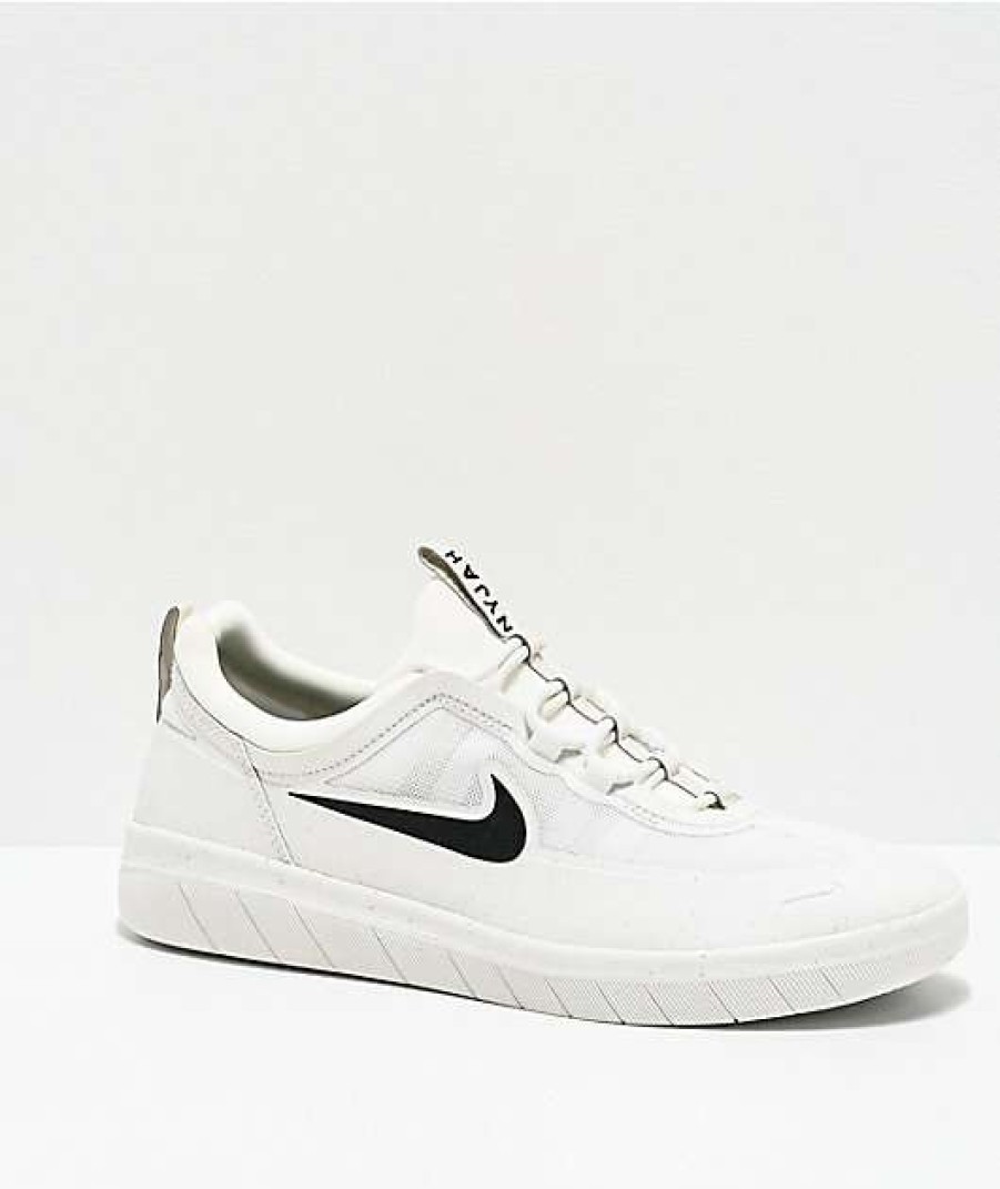 Nike * | Nike Sb Nyjah Free 2.0 Summit White Skate Shoes Promotions