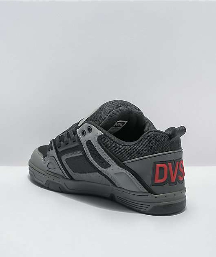 Shoes * | Dvs Comanche Grey & Black Skate Shoes Outlet