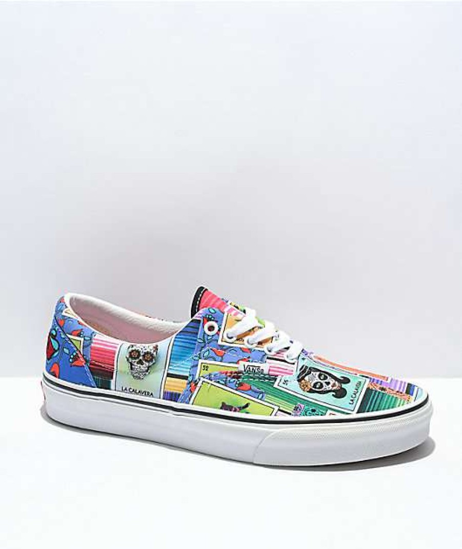 Vans * | Vans Era Loteria Patch Multi & White Skate Shoes Promotions