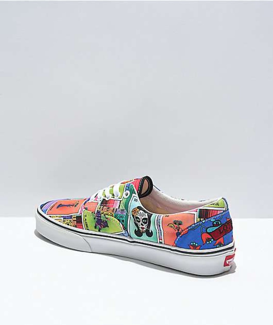 Vans * | Vans Era Loteria Patch Multi & White Skate Shoes Promotions