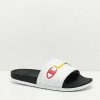 Sandals * | Champion Ipo Squish White & Rainbow Slide Sandals Outlet